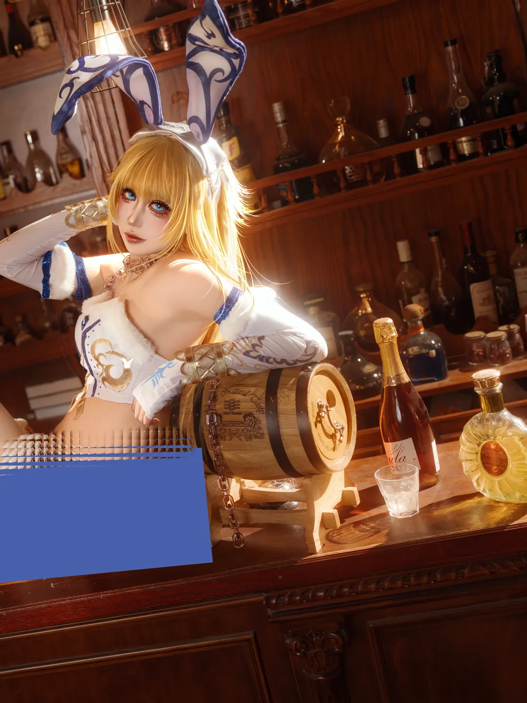 【贞德cos】Fate/Grand Order的复古酒吧法式兔子写真 - 第 2 张