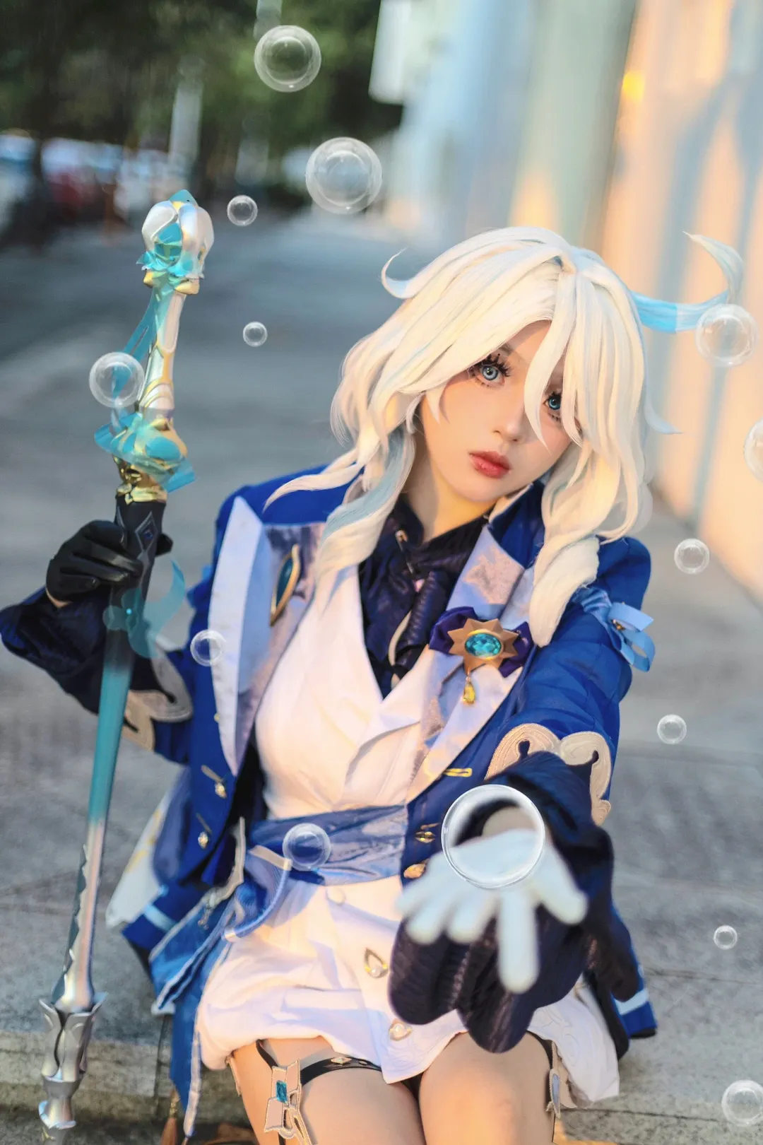 【Furina cosplay】Nation of Hydro in the Sunset: Genshin Impact Cosplay Creation Sharing - Image 3