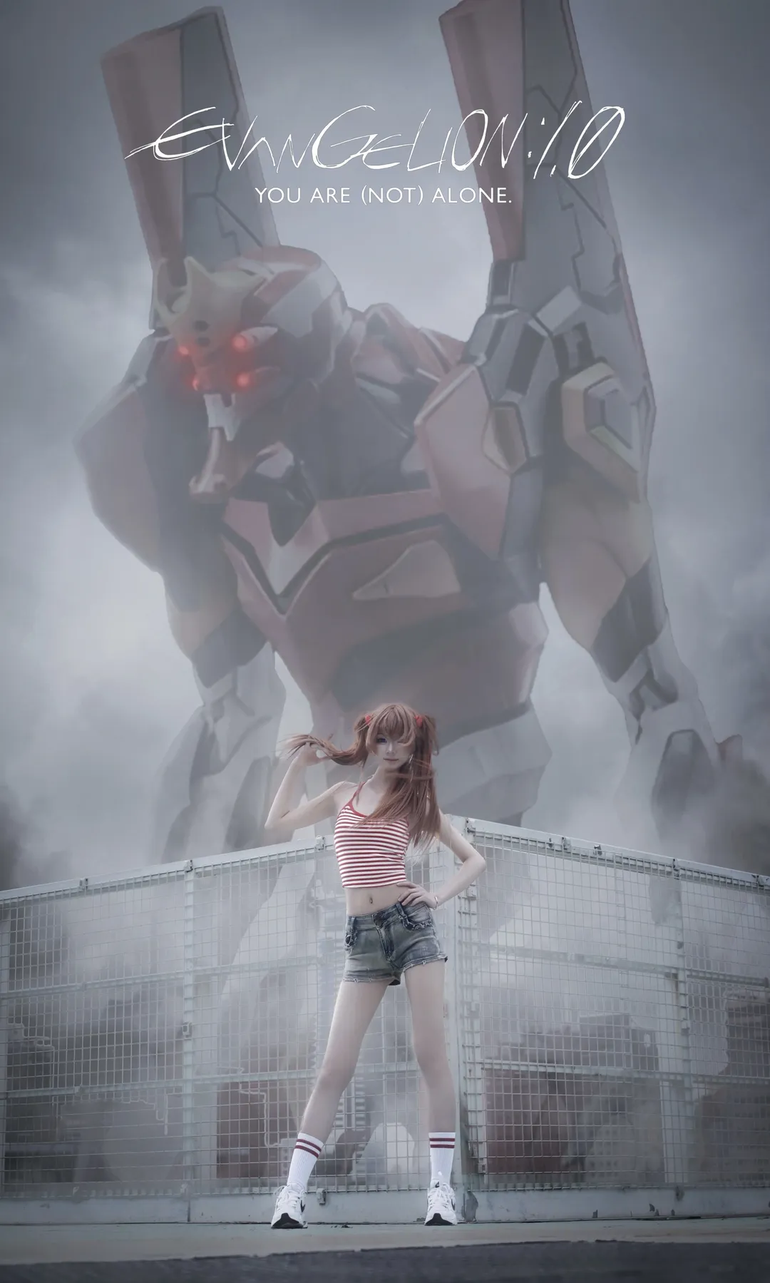 【明日香cos】新世纪福音战士 巨大机甲下的少女 - 第 2 张