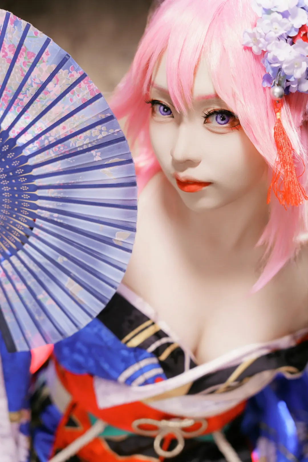 【八重樱cos】崩坏3信花舞伎，粉色狐狸的和风首秀 - 第 1 张
