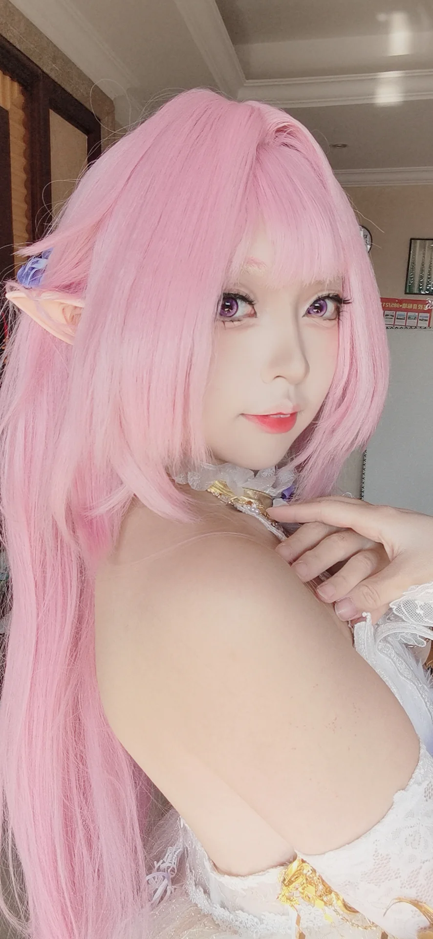 【爱莉希雅cos】崩坏3同人花嫁试妆记录 - 第 2 张
