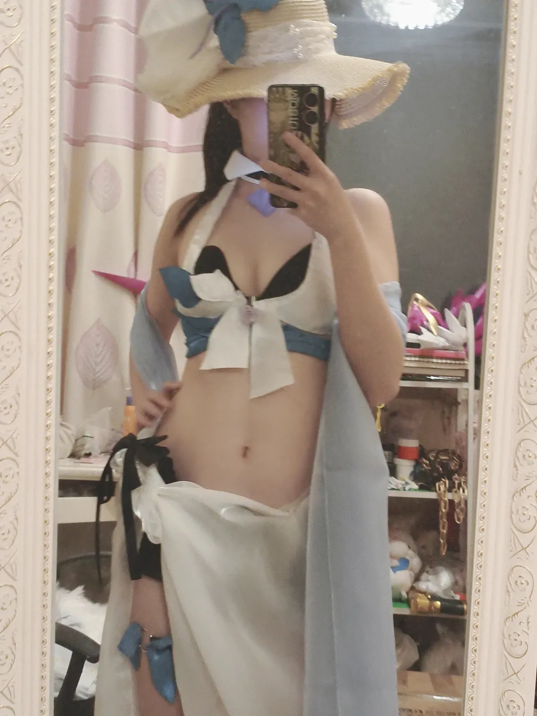【幽兰黛尔cos】崩坏3的夏日海边提前安排，自制泳装完成