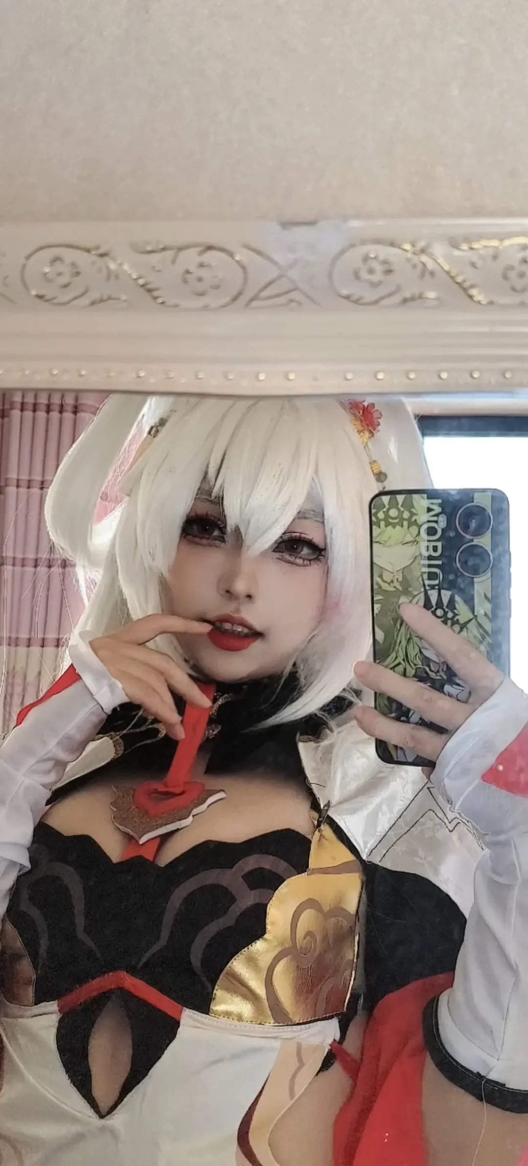 【德丽莎cos】崩坏3大月下旗袍对镜试衣 - 第 2 张