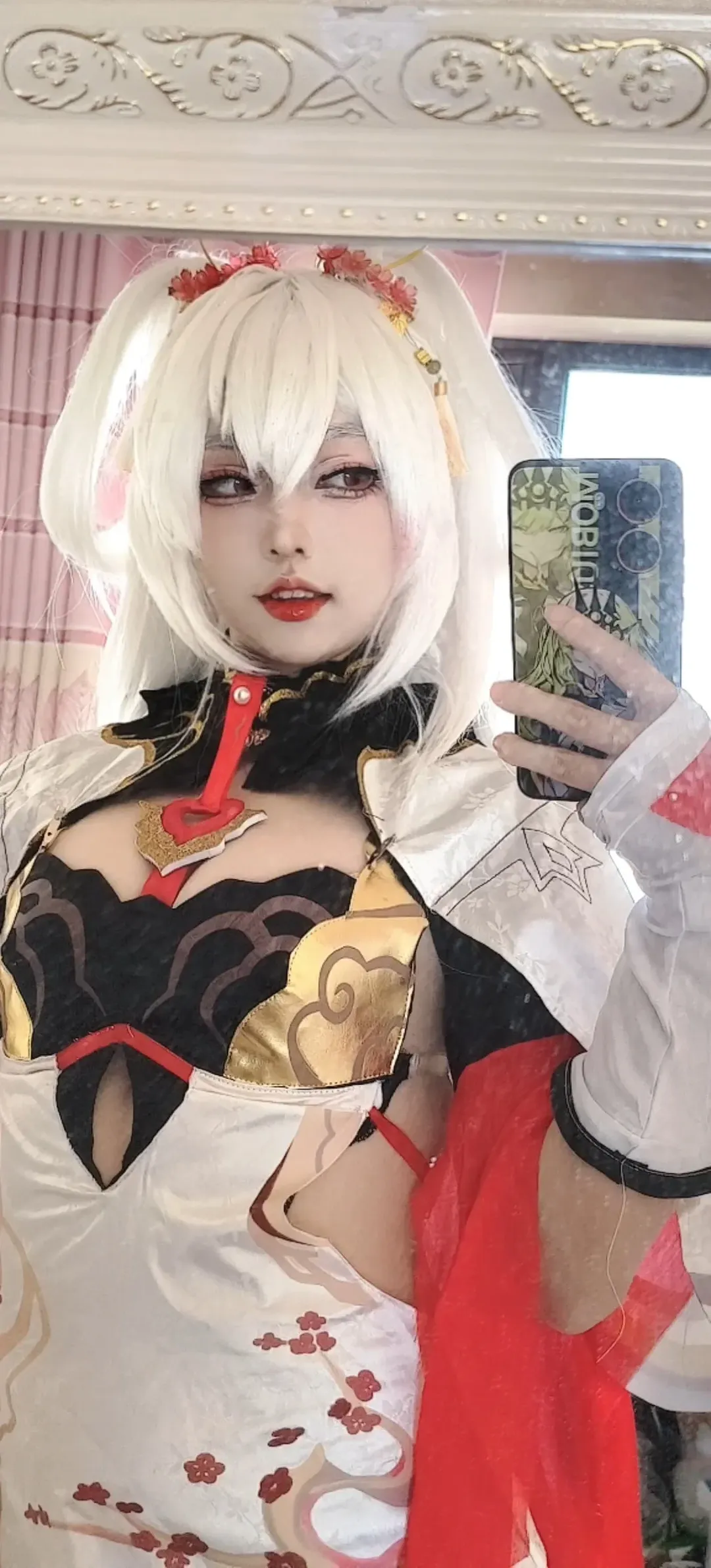 【德丽莎cos】崩坏3大月下旗袍对镜试衣 - 第 3 张