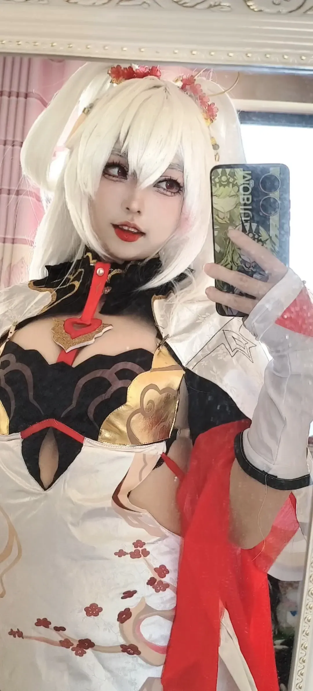 【德丽莎cos】崩坏3大月下旗袍对镜试衣 - 第 4 张