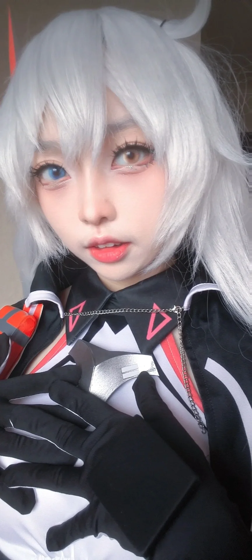 【琪亚娜cos】崩坏3天穹游侠皮衣试妆 - 第 1 张