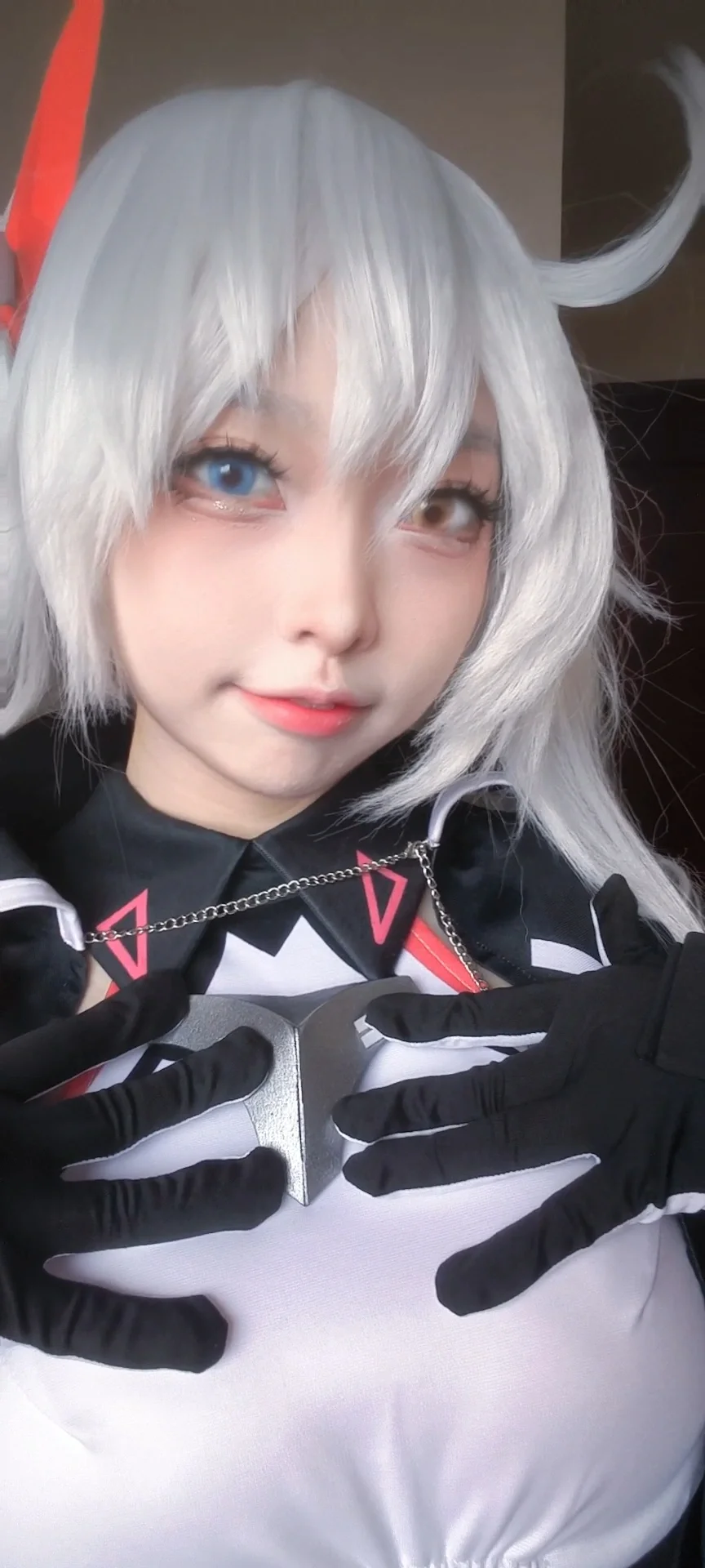 【琪亚娜cos】崩坏3天穹游侠皮衣试妆 - 第 2 张