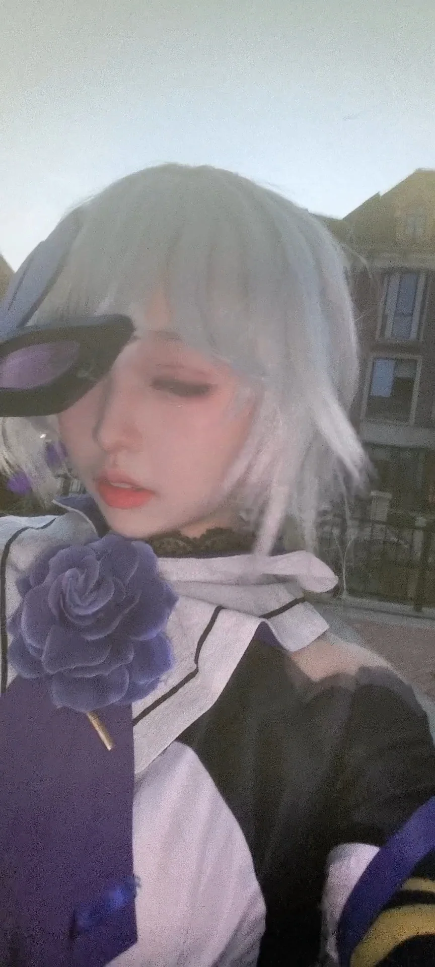 【カレンコスプレ】メイクテスト自撮り、頭の中は八重桜をからかう日常でいっぱい - 5 枚目