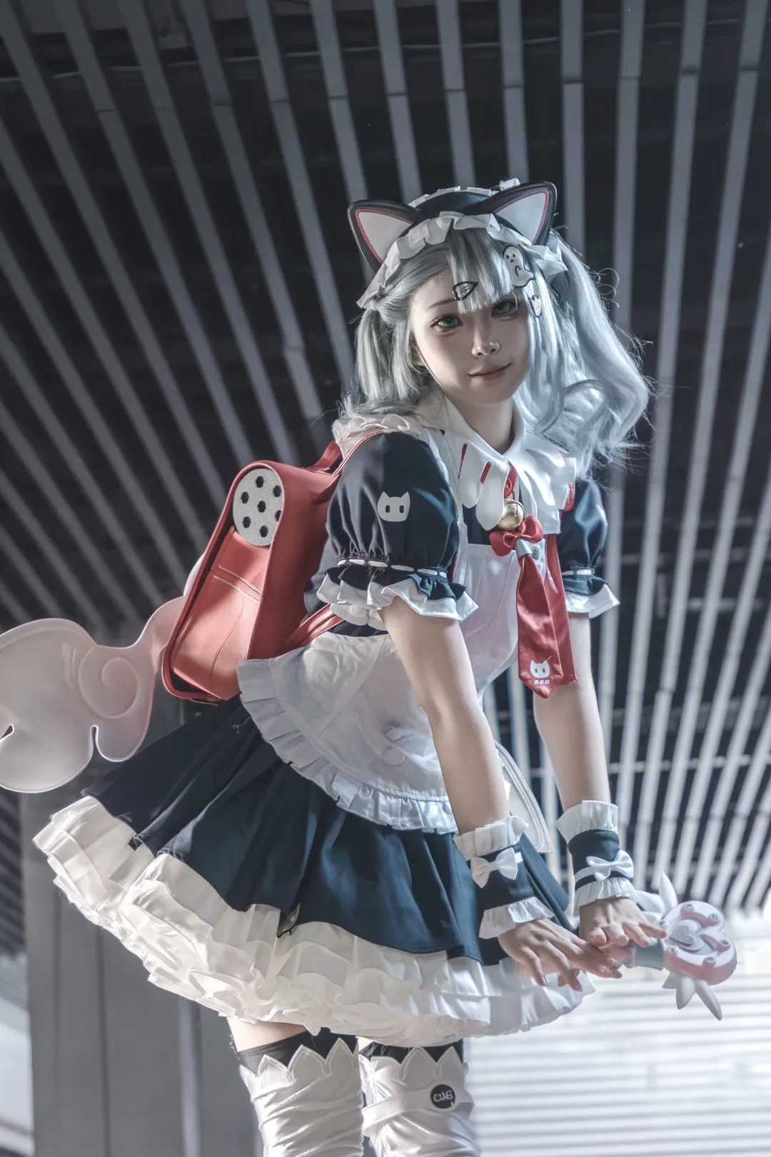 【千夏 コスプレ】『ゼンレスゾーンゼロ』ホタルACGエキスポ屋外ロケーションのキュートなコスプレ写真のシェア - 2 枚目