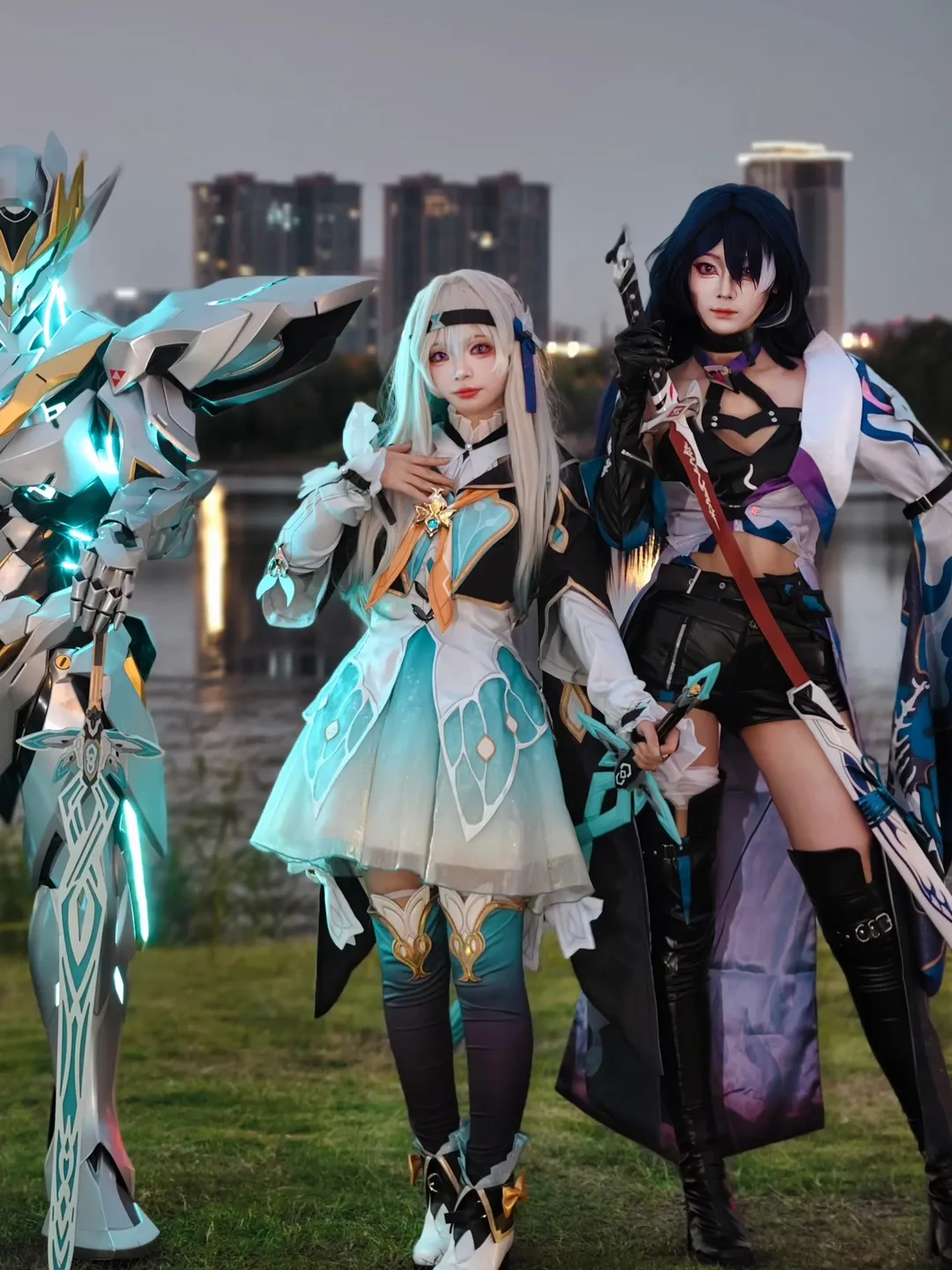 【流萤cos】匹诺康尼世界线，白裙机甲与湖畔之约 - 第 3 张