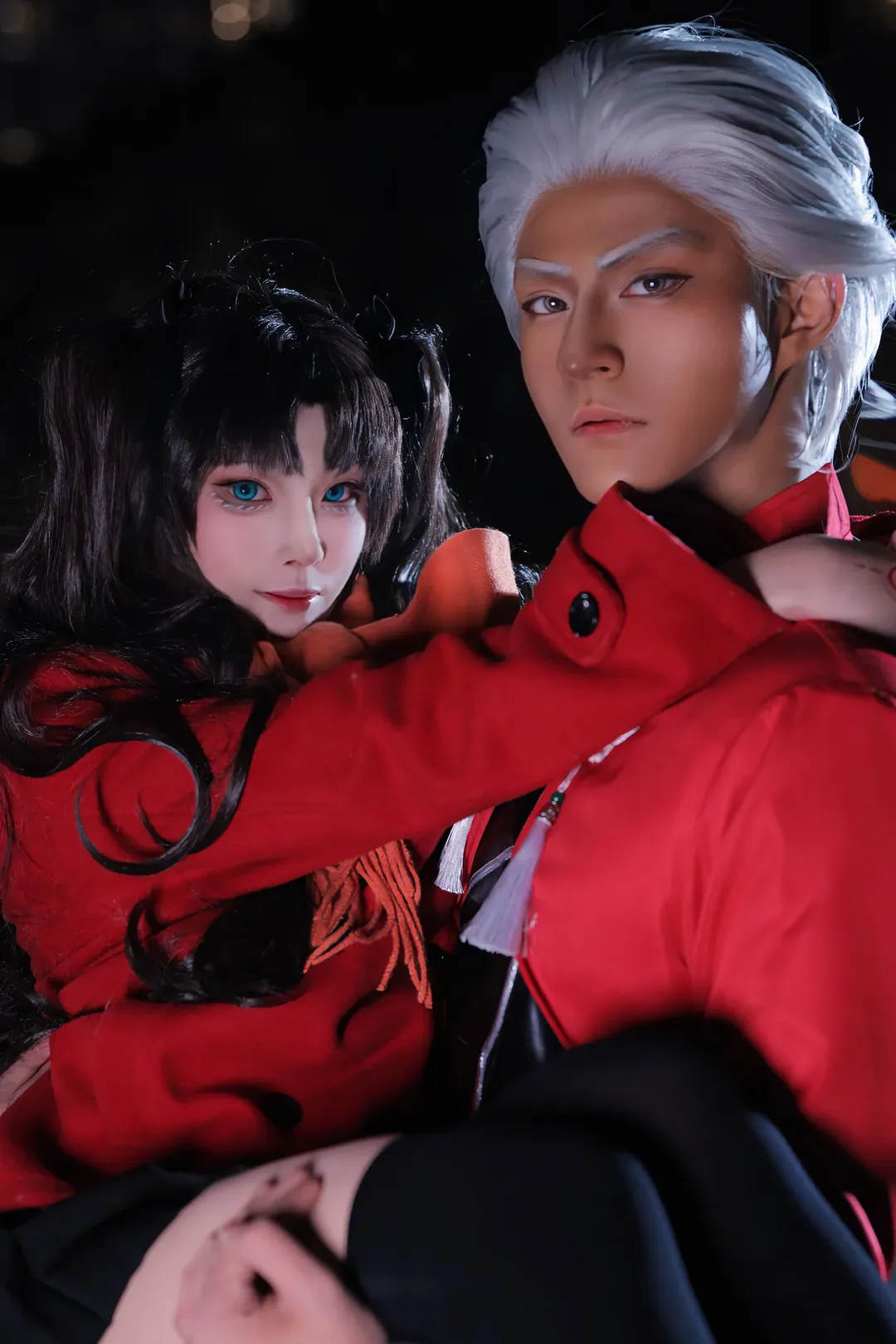 【遠坂凜cos】Fate/stay night UBW的紅黑配色暗夜拍攝