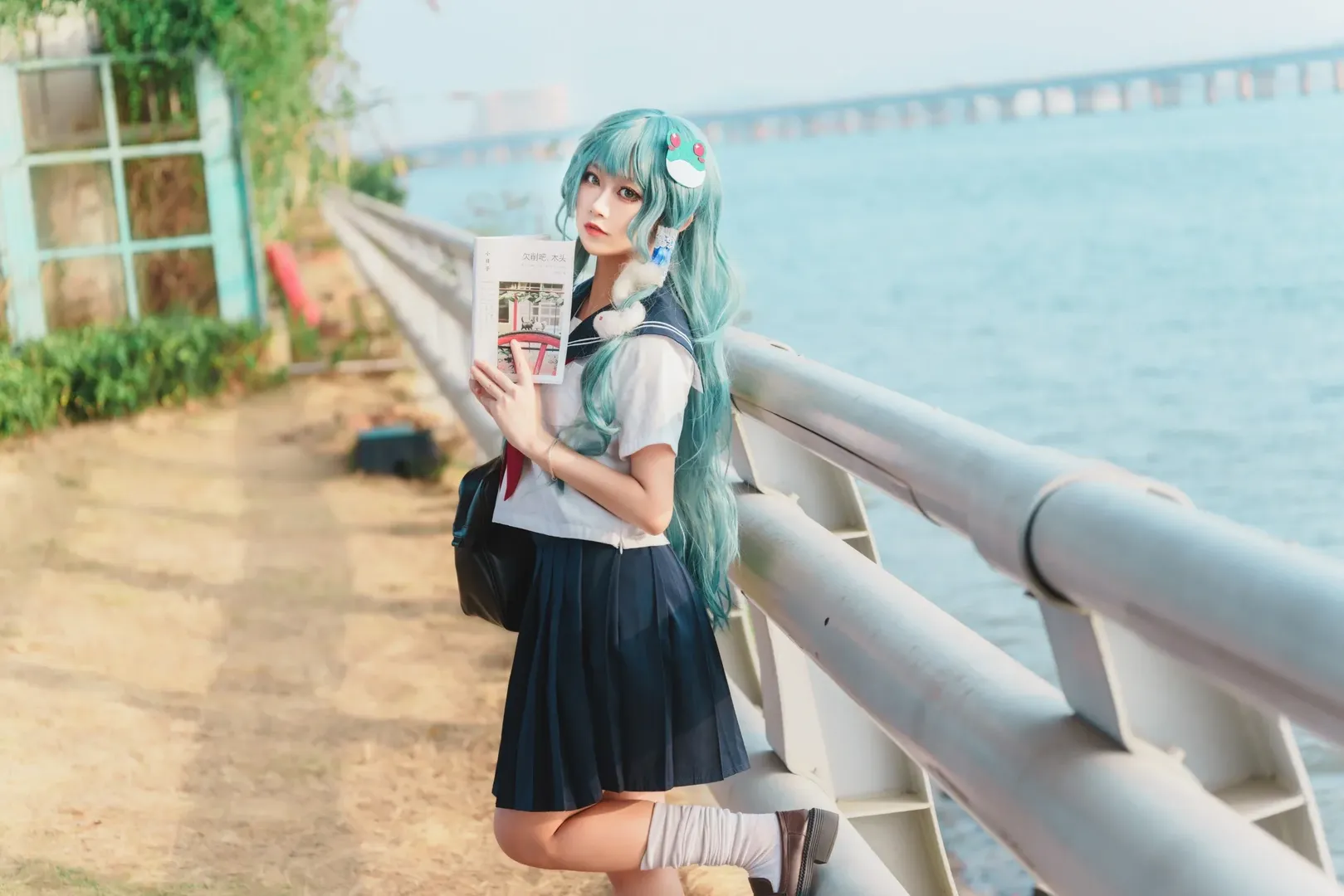 【东风谷早苗cos】海边现世JK的日常氛围感 - 第 10 张