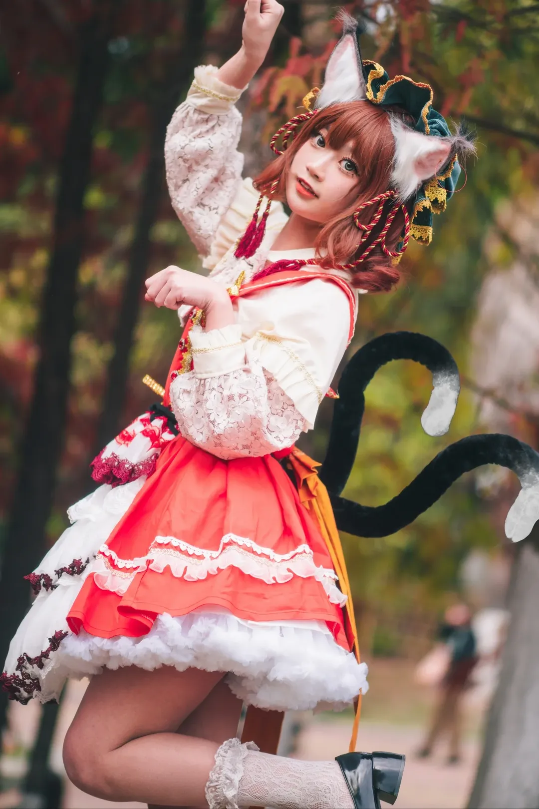 【橙cos】东方Project的秋日湖畔，记录一只狡黠的小猫