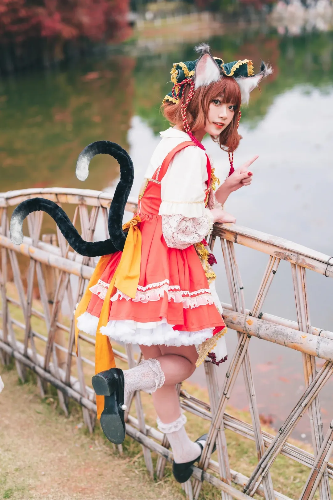 【橙cos】东方Project的秋日湖畔，记录一只狡黠的小猫 - 第 6 张