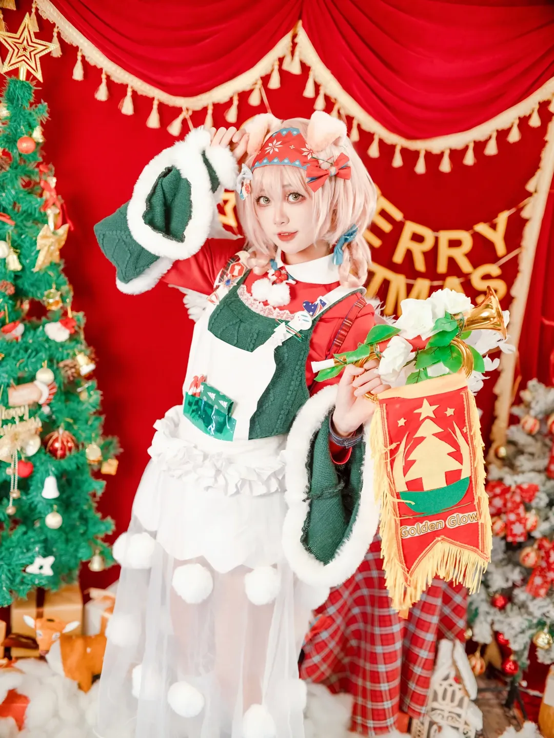 【澄闪cos】明日方舟喜夜侍者圣诞主题分享