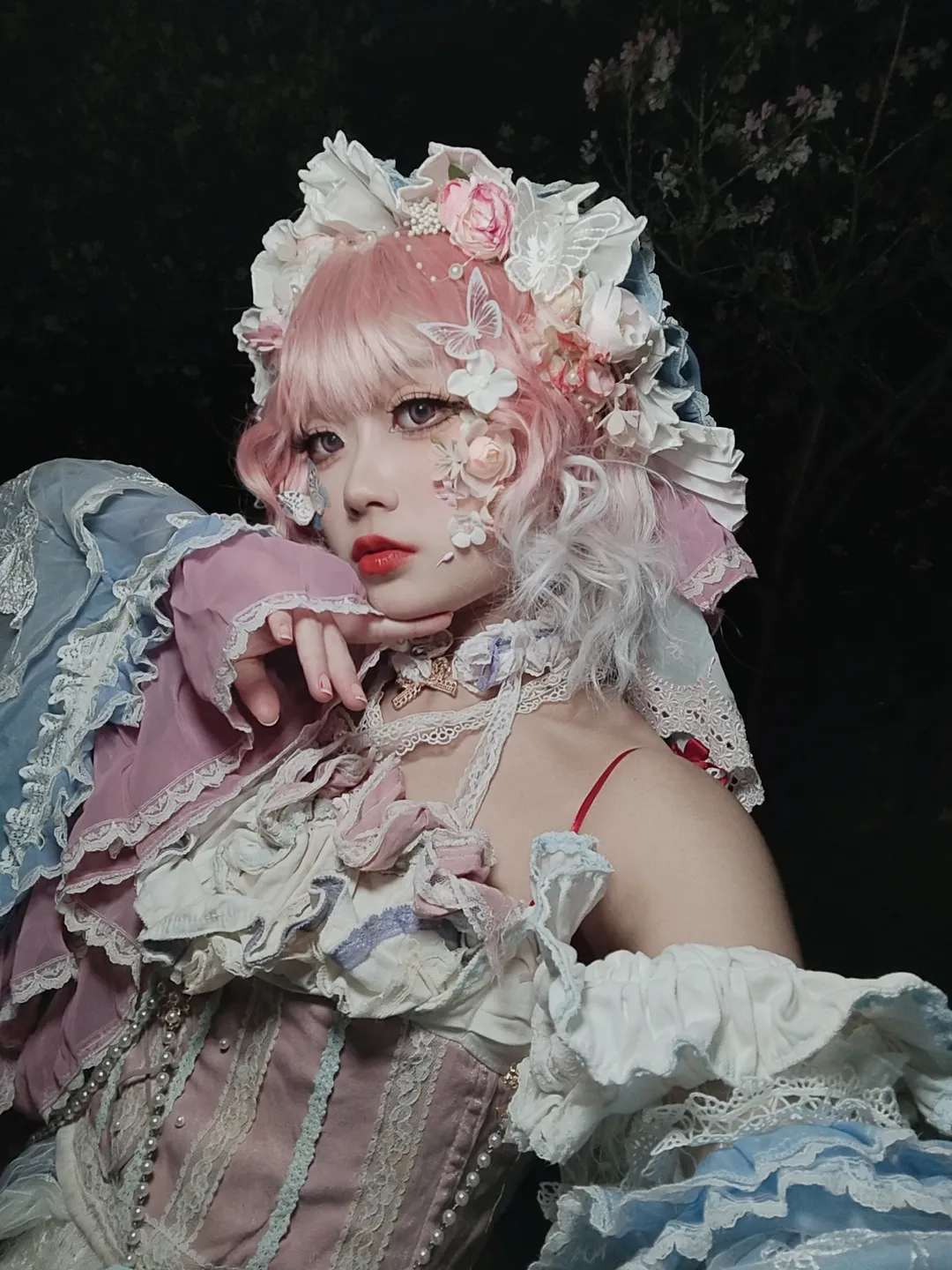 【幽幽子cos】東方Project暗夜裡的春日櫻花造型記錄 - 第 1 張