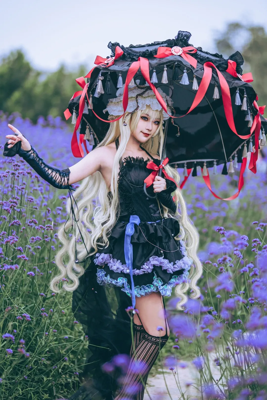 【八云紫cos】东方project紫色花田出片