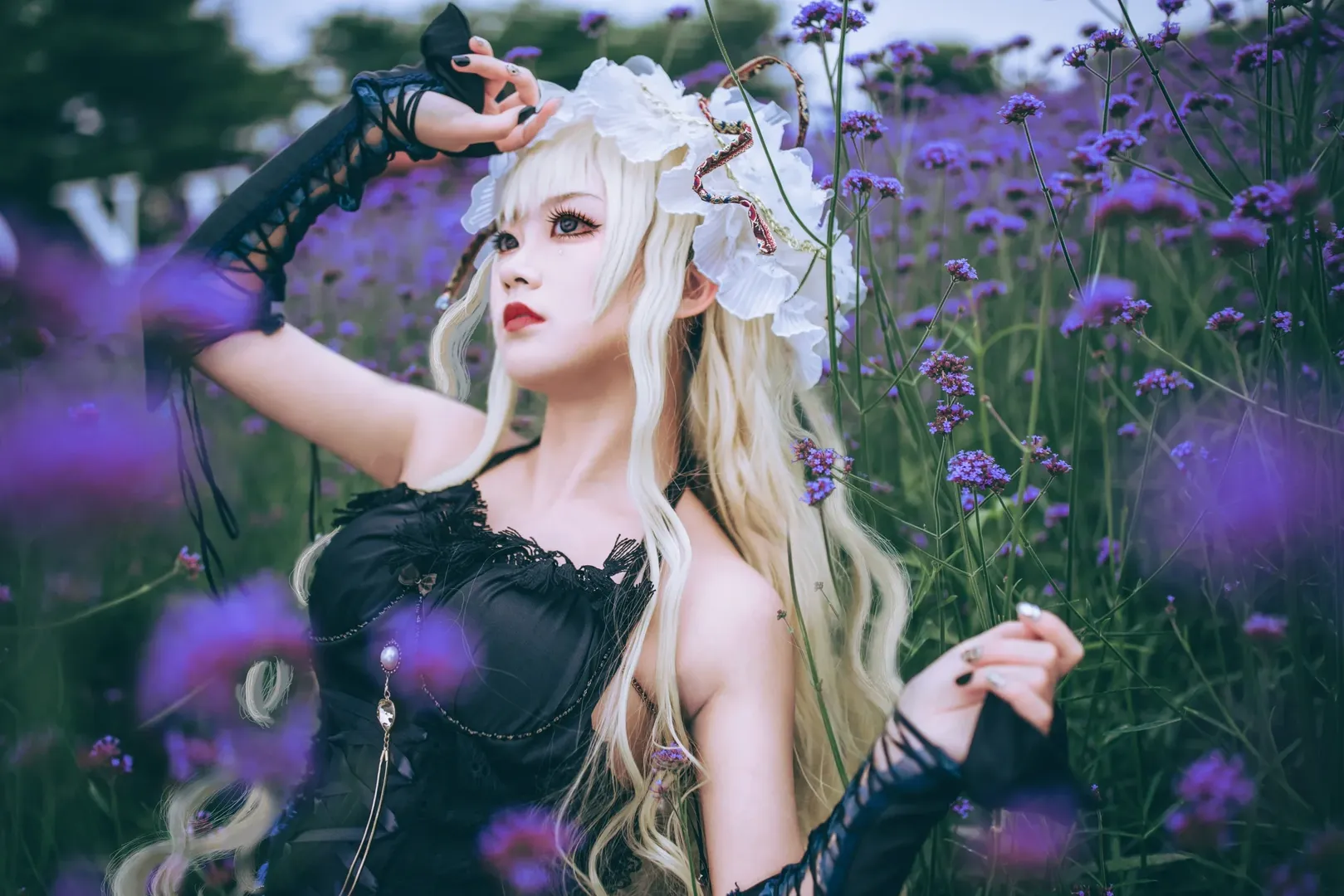 【八云紫cos】东方project紫色花田出片 - 第 6 张