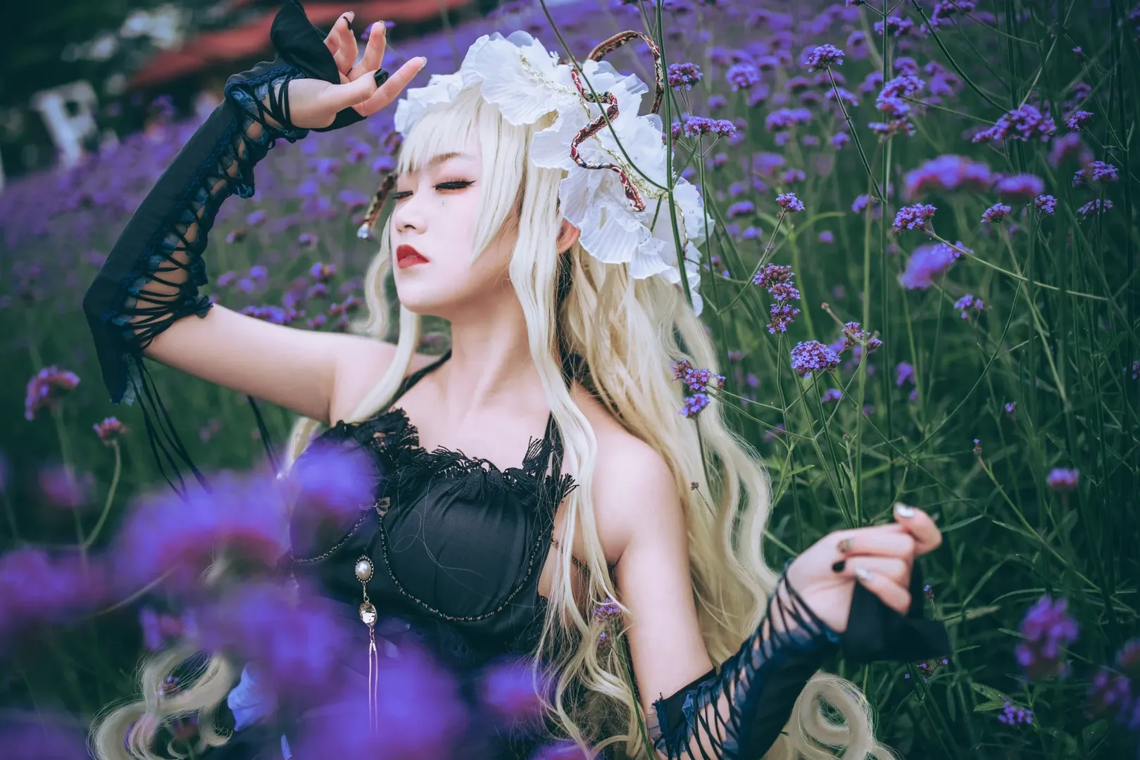【八云紫cos】东方project紫色花田出片 - 第 7 张