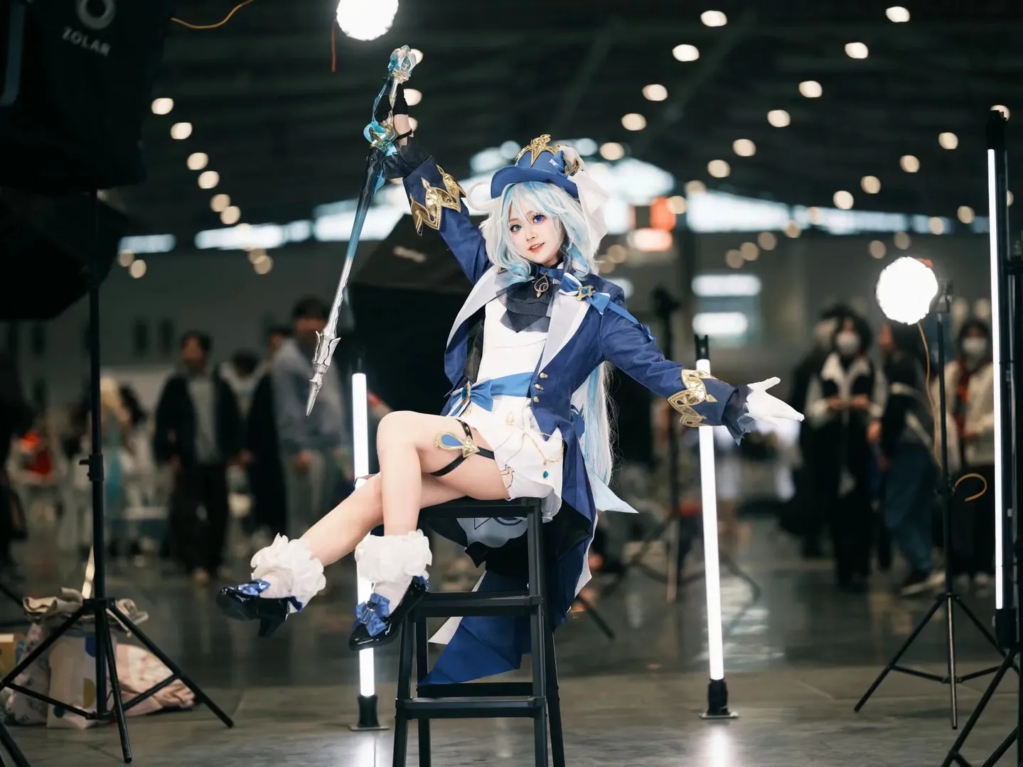 【芙宁娜cos】漫展手杖动作参考与持杖姿势分享 - 第 12 张