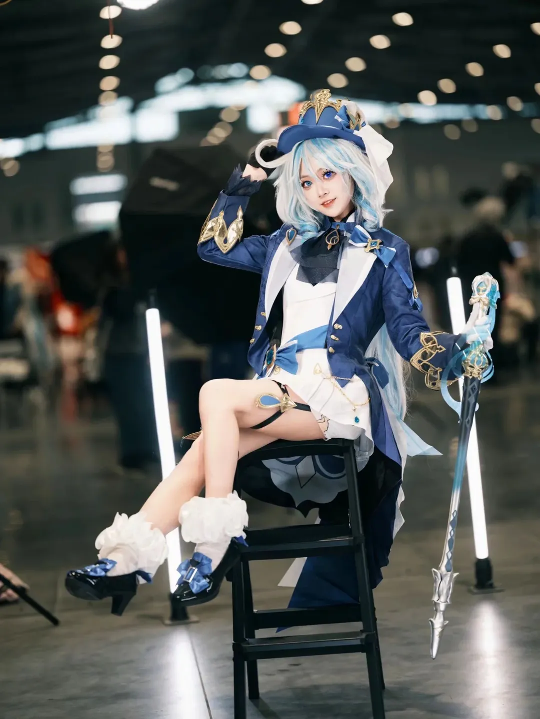 【芙宁娜cos】漫展手杖动作参考与持杖姿势分享 - 第 18 张