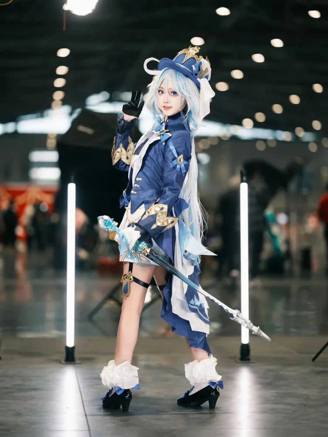 【芙宁娜cos】漫展手杖动作参考与持杖姿势分享 - 第 6 张
