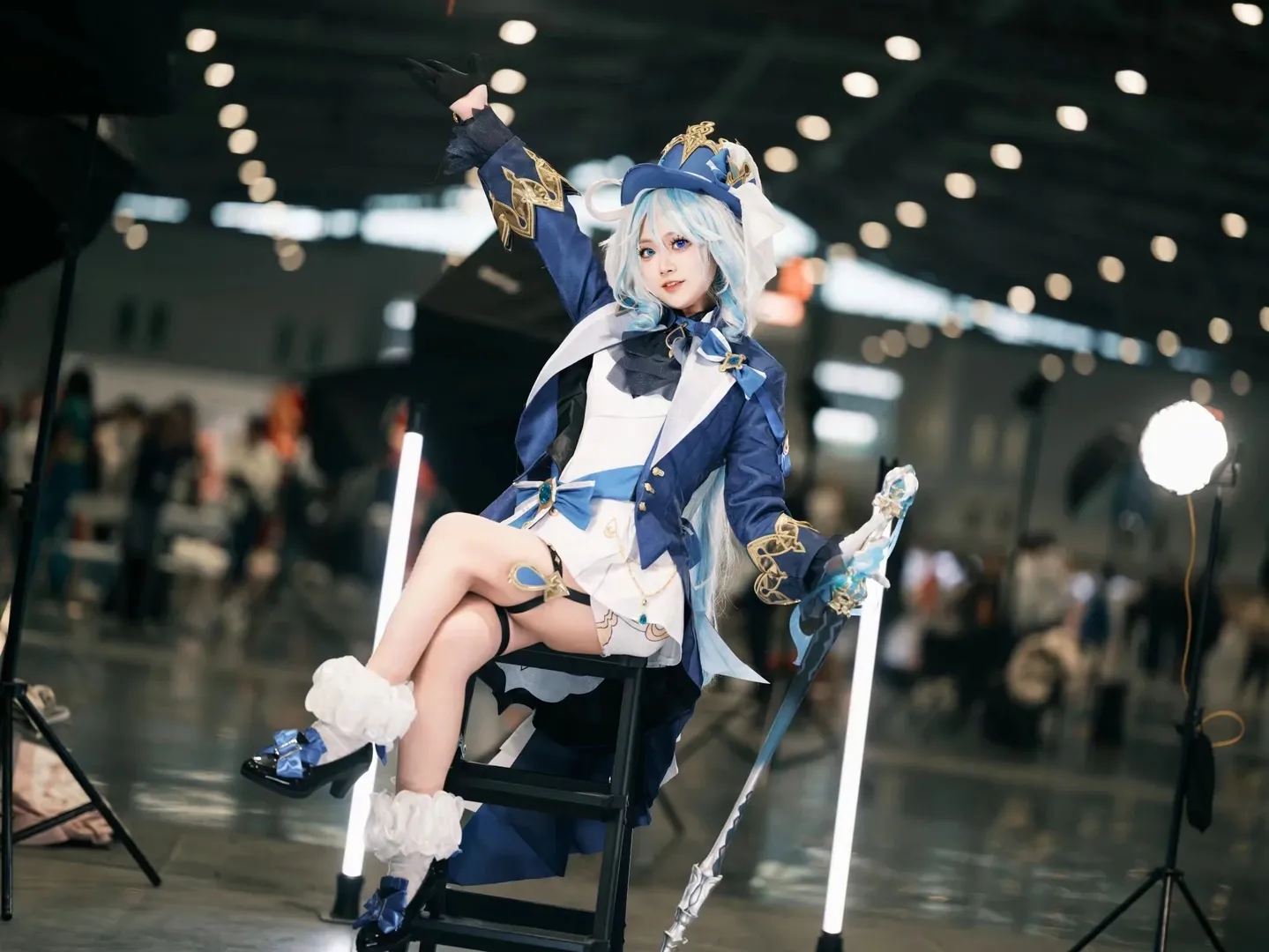 【芙宁娜cos】漫展手杖动作参考与持杖姿势分享 - 第 7 张