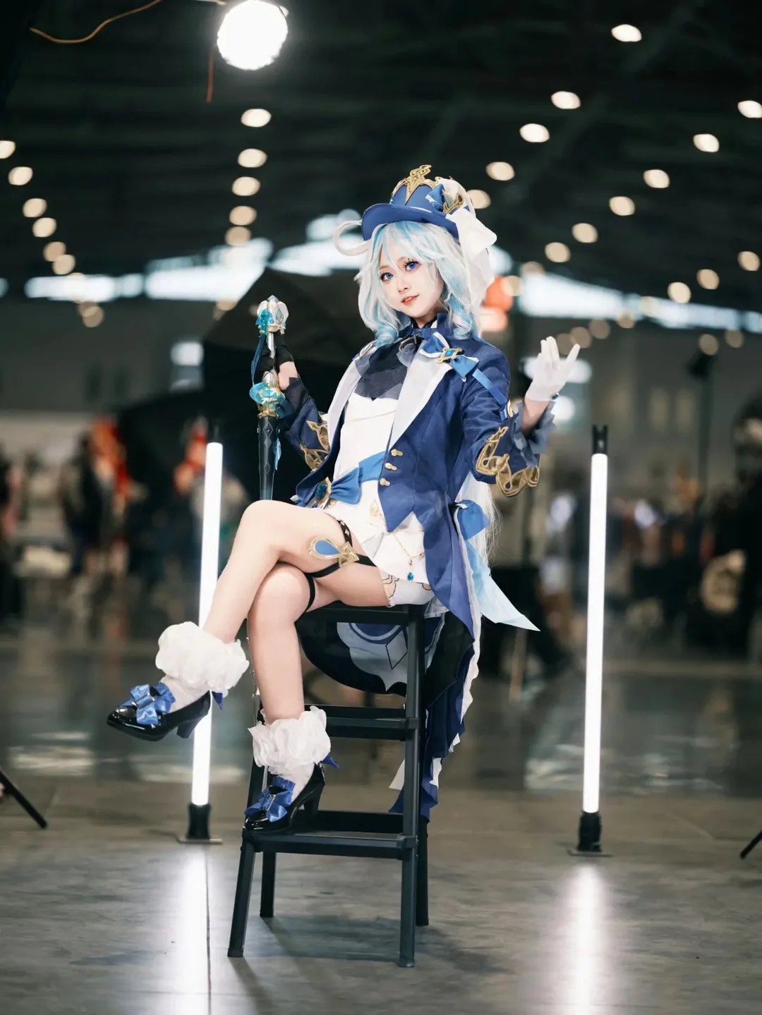 【芙宁娜cos】漫展手杖动作参考与持杖姿势分享 - 第 9 张