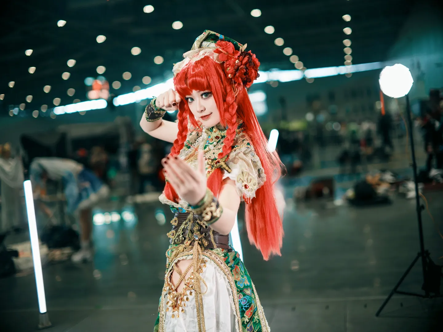 【红美铃cos】东方Project中华武术少女的漫展姿势参考分享 - 第 12 张