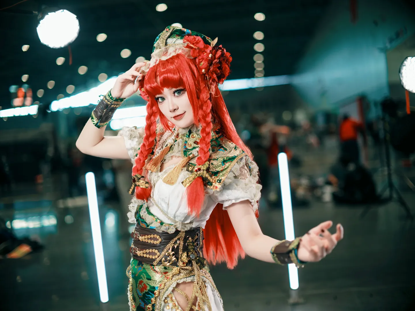 【红美铃cos】东方Project中华武术少女的漫展姿势参考分享 - 第 13 张