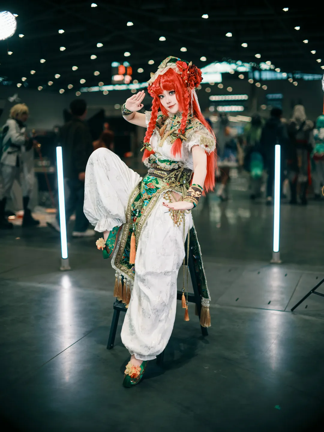 【红美铃cos】东方Project中华武术少女的漫展姿势参考分享 - 第 14 张