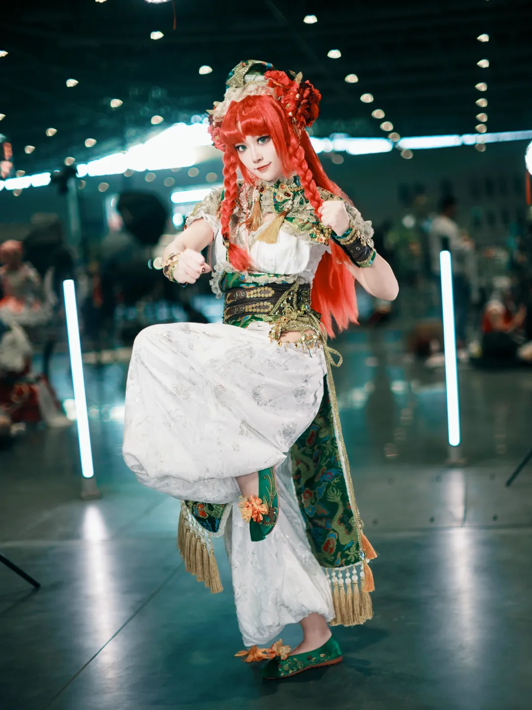 【红美铃cos】东方Project中华武术少女的漫展姿势参考分享 - 第 3 张