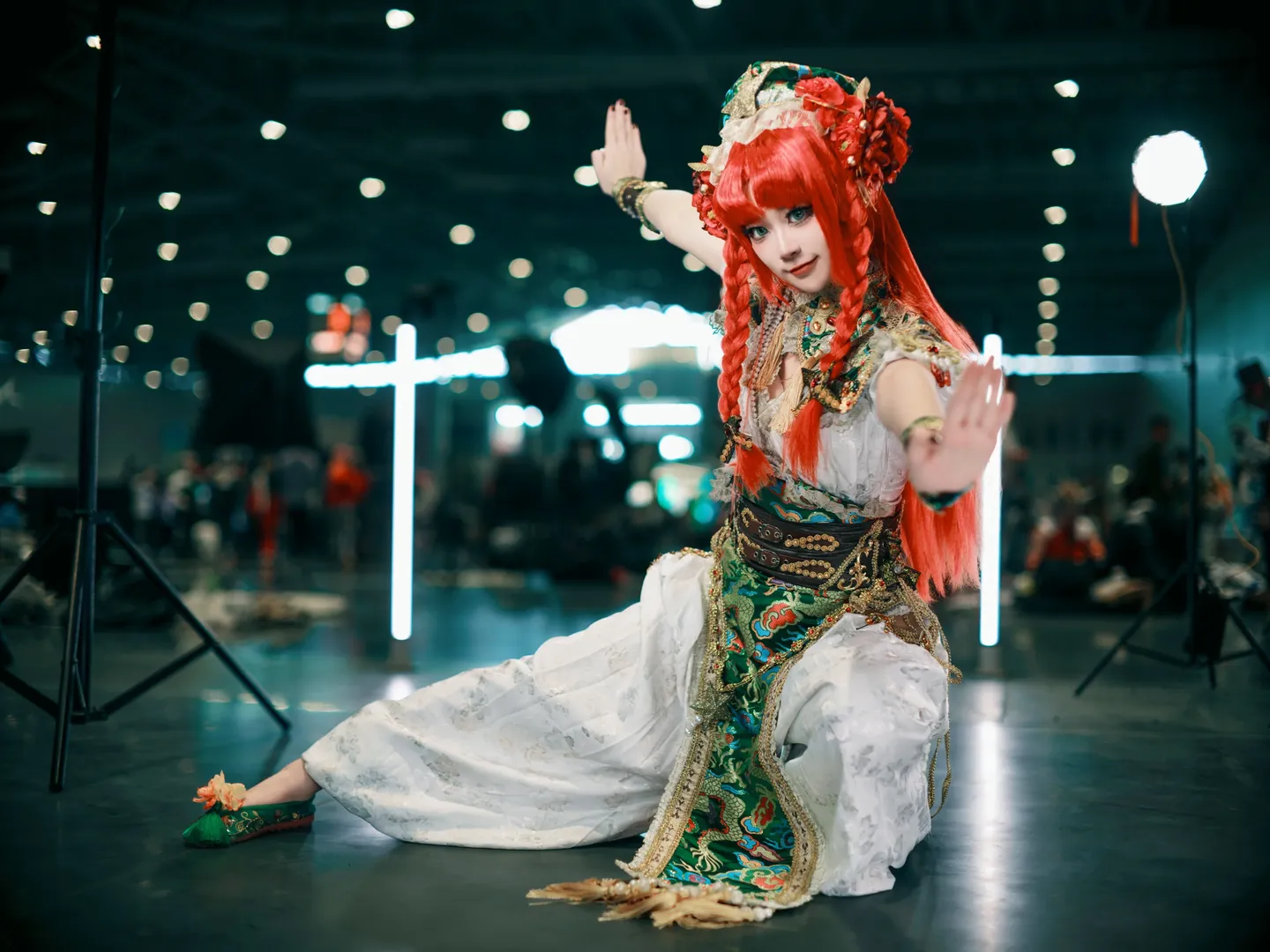 【红美铃cos】东方Project中华武术少女的漫展姿势参考分享