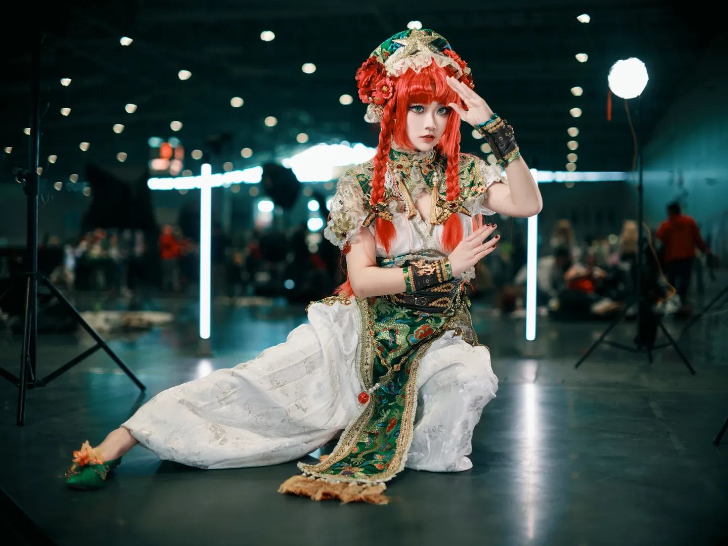 【红美铃cos】东方Project中华武术少女的漫展姿势参考分享 - 第 6 张