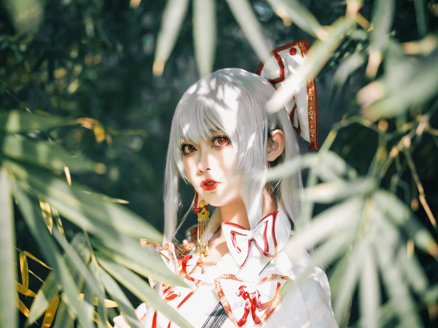 【藤原妹红cos】竹林里的不死火鸟，红白交织的生存哲学 - 第 9 张