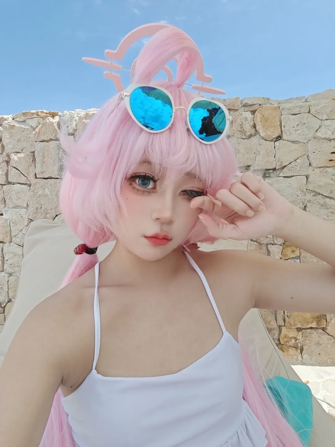 【小鸟游星野cos】蔚蓝档案夏日泳装，九月的热浪与清凉 - 第 1 张