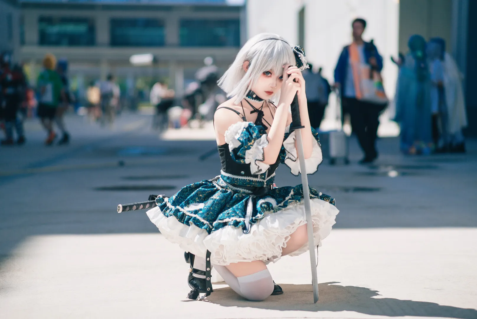 【魂魄妖梦cos】白玉楼的庭师，挥剑的瞬间捕捉 - 第 5 张