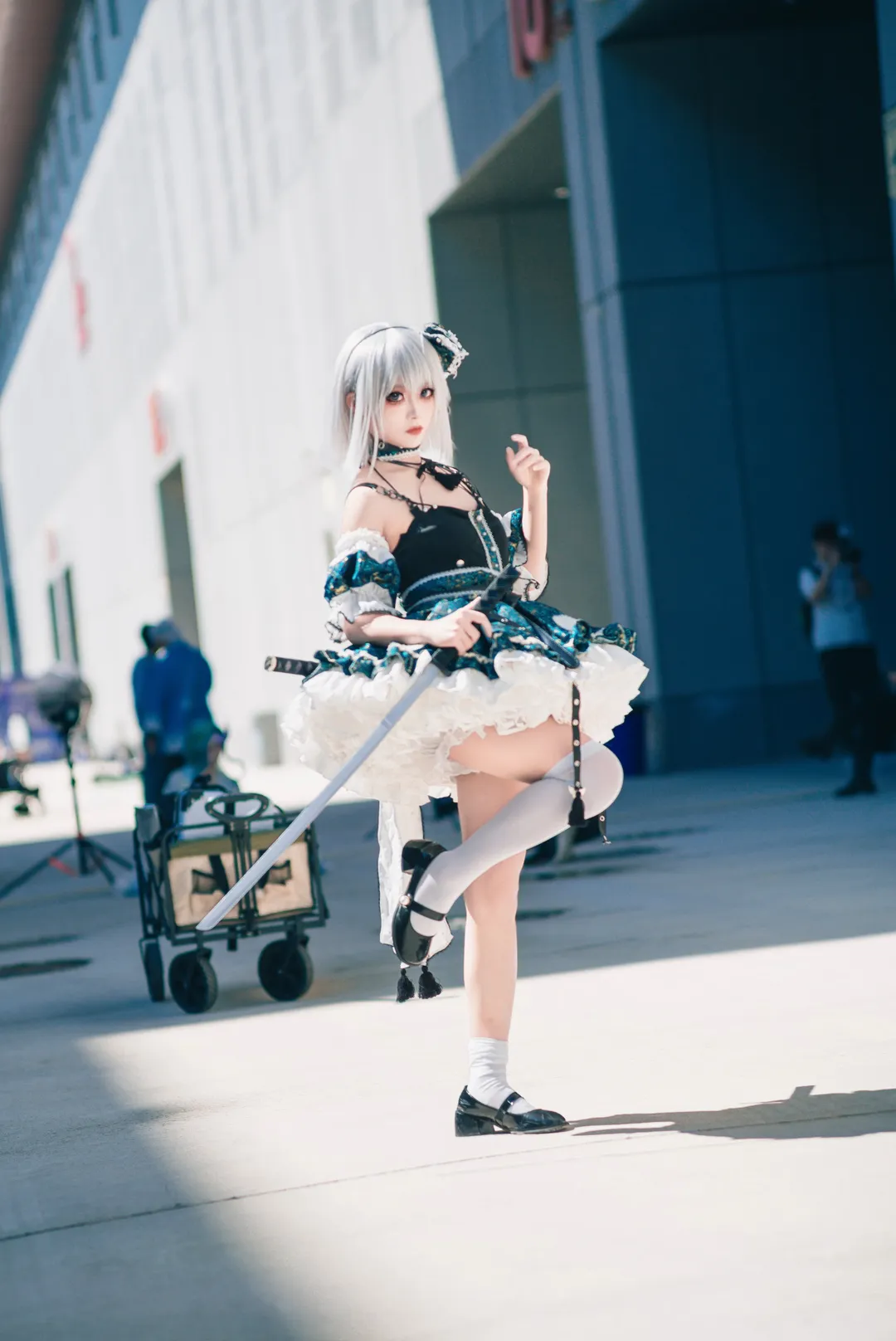 【魂魄妖梦cos】白玉楼的庭师，挥剑的瞬间捕捉 - 第 6 张
