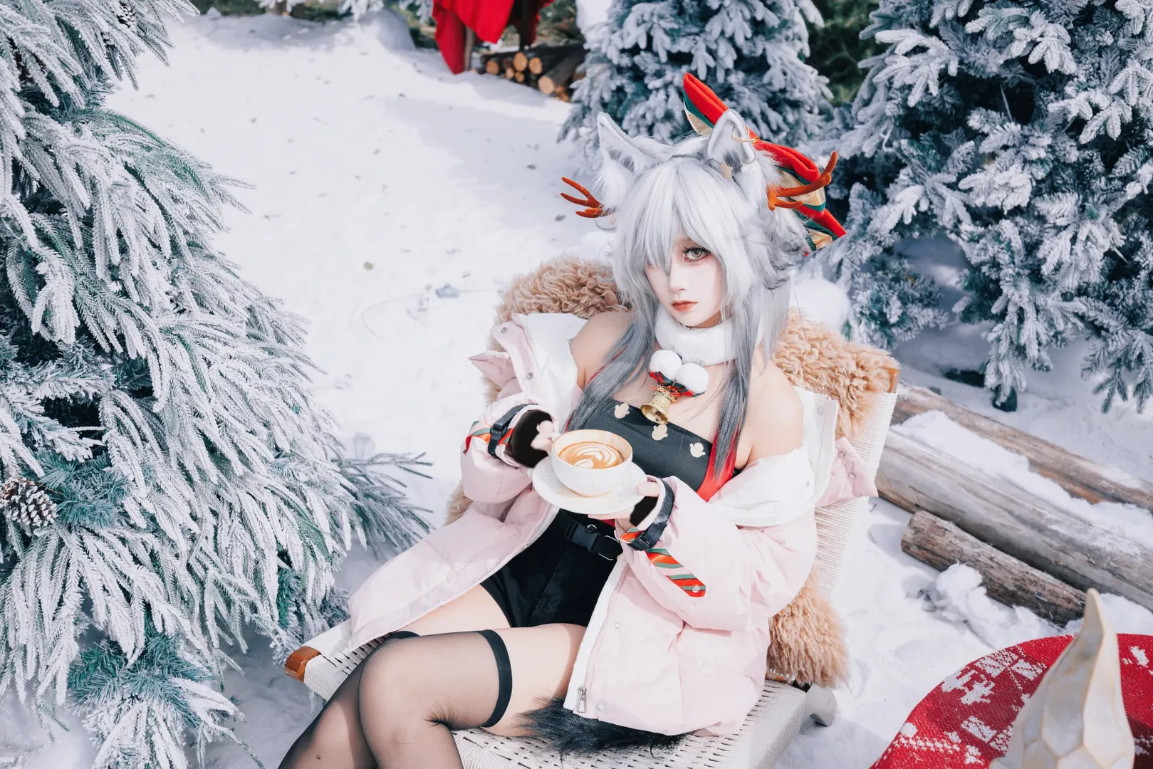 【黑cos】明日方舟雪地里的反季节挑战 - 第 10 张