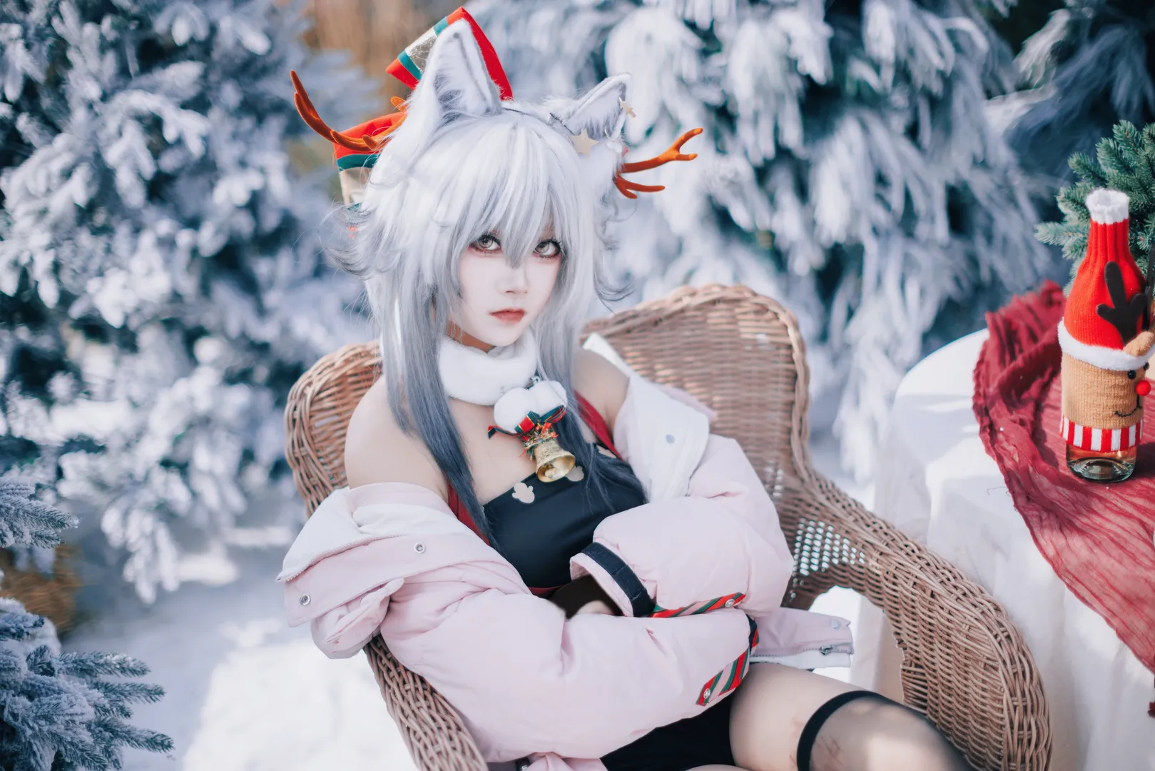 【黑cos】明日方舟雪地里的反季节挑战 - 第 3 张