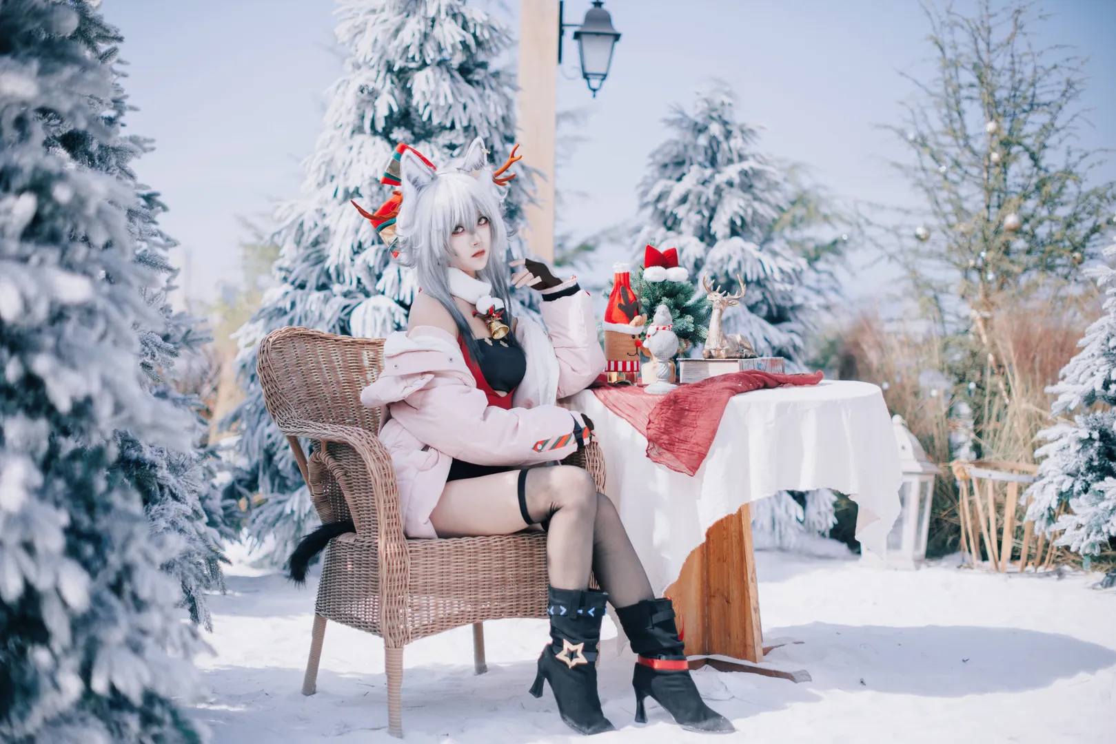 【黑cos】明日方舟雪地里的反季节挑战 - 第 4 张