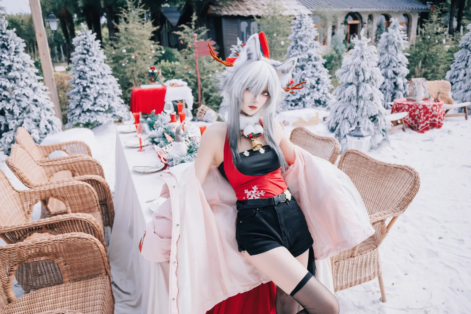 【黑cos】明日方舟雪地里的反季节挑战 - 第 6 张