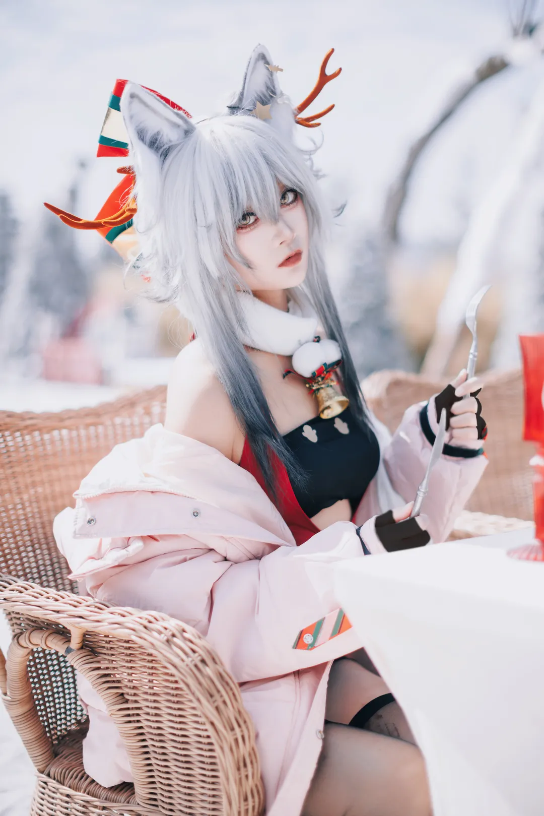 【黑cos】明日方舟雪地里的反季节挑战 - 第 7 张