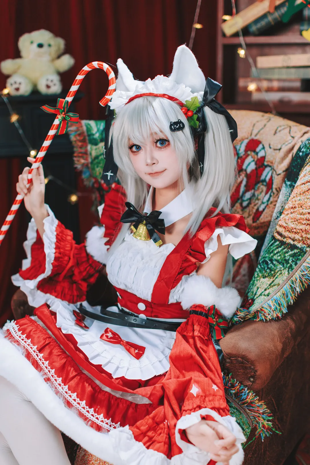 【アズールレーン ハマーン・カーンコスプレ】クリスマスイブの雪だるまは何に変身する？ - 2 枚目