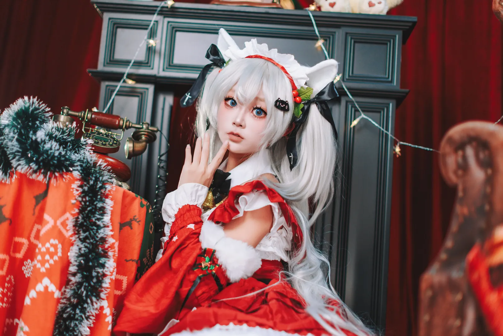 【アズールレーン ハマーン・カーンコスプレ】クリスマスイブの雪だるまは何に変身する？ - 6 枚目