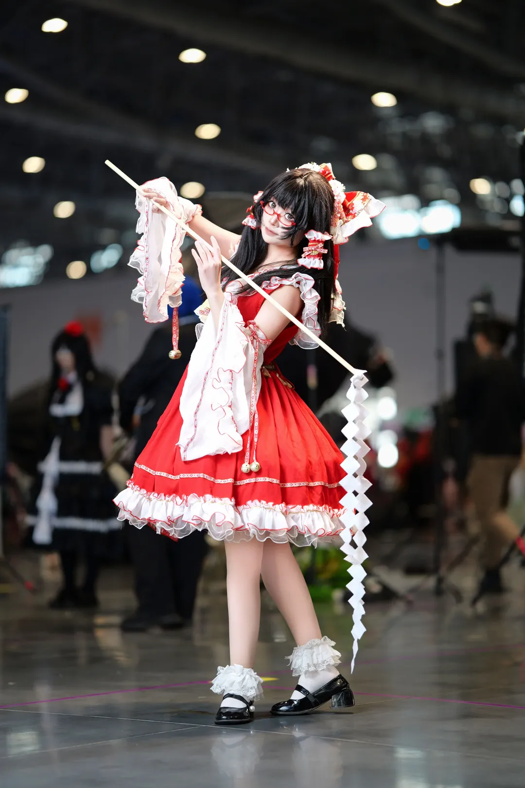 【博丽灵梦cos】东方project红白巫女漫展动态出片 - 第 2 张