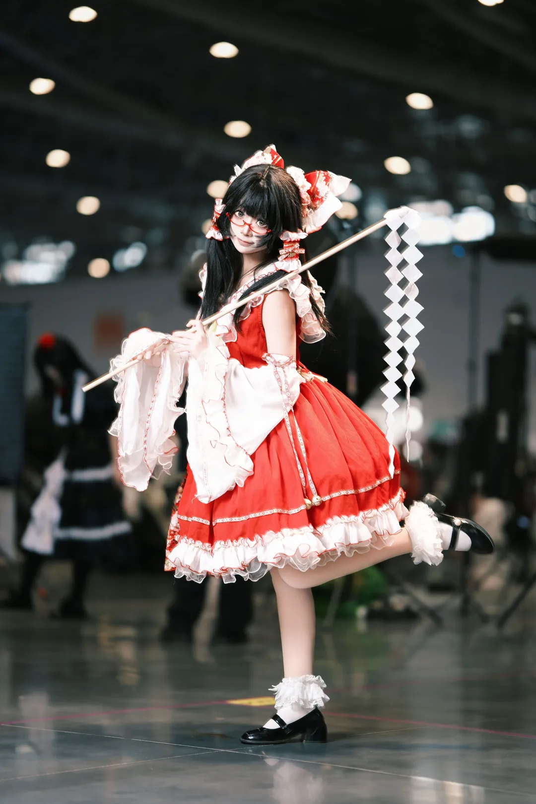 【博丽灵梦cos】东方project红白巫女漫展动态出片 - 第 4 张