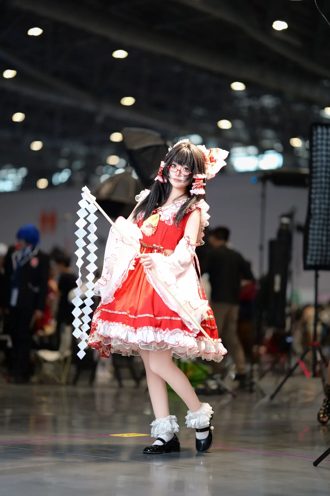 【博丽灵梦cos】东方project红白巫女漫展动态出片 - 第 6 张