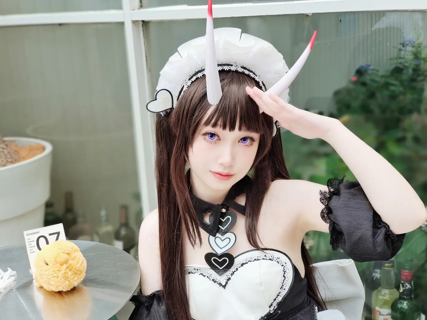 【碧蓝航线能代cos】黑白女仆装与午后咖啡厅的宁静 - 第 5 张