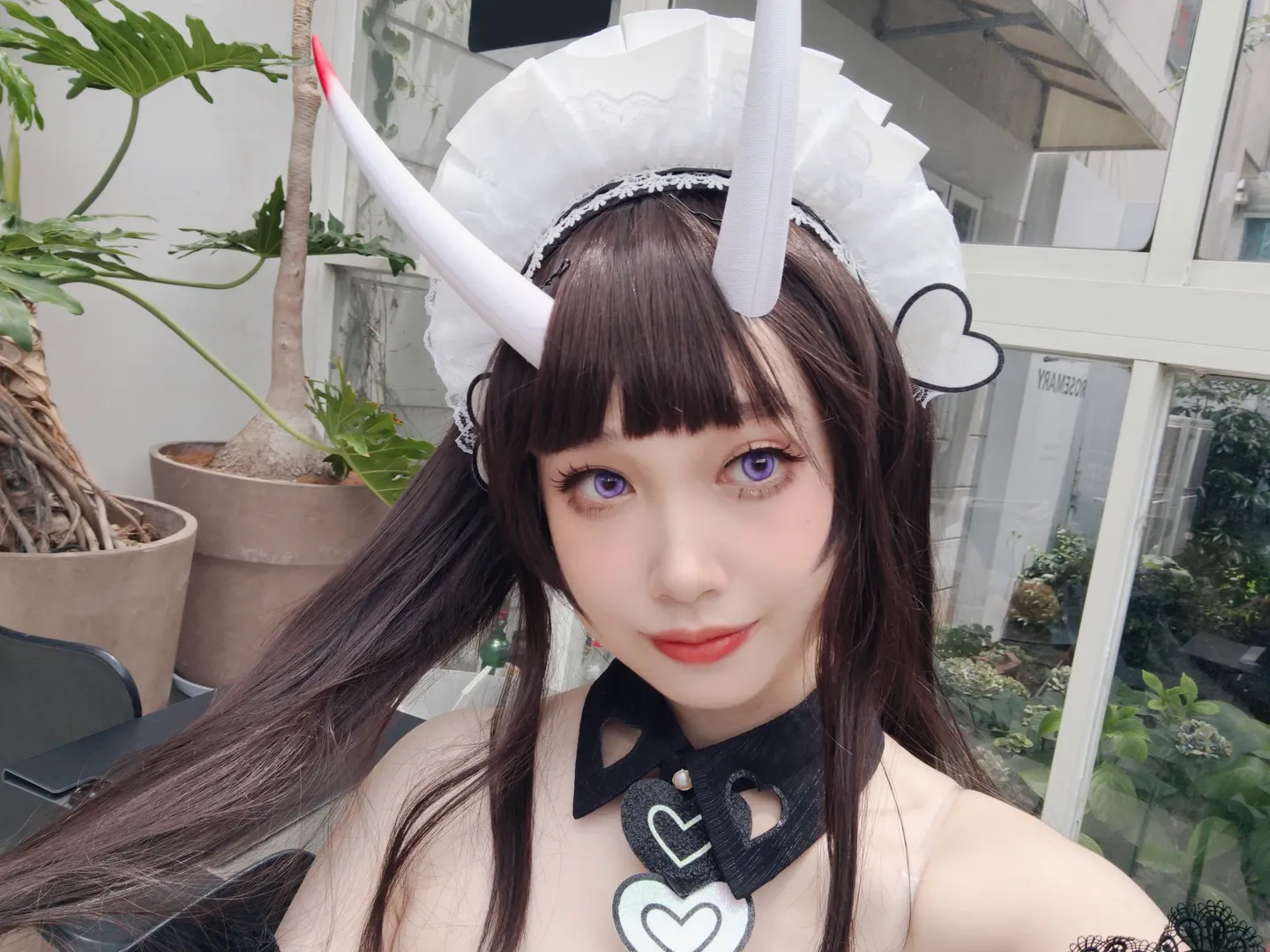 【碧蓝航线能代cos】黑白女仆装与午后咖啡厅的宁静 - 第 7 张